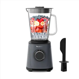 Moulinex - Blender PerfectMix Essential Gris 1200W Bol Verre 2 L