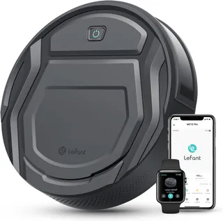 Lefant Aspirateur Robot, Mince Silencieux Connecté WiFi-Bluetooth-Alexa-App, 6 Modes de Nettoyage, Auto-Charge, 120min d'Autonomie, Idéal pour Poils d'animaux Sols Tapis, M210P Girs
