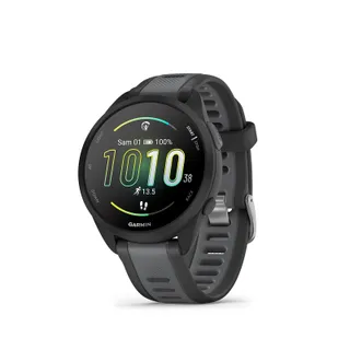 Garmin Forerunner 165 - Montre GPS connectée de Running avec écran AMOLED – Noir/Gris - Boîtier 43 mm