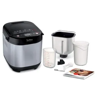 Moulinex - Machine pain et Délices - 20 programmes - 1kg - Noir Inox