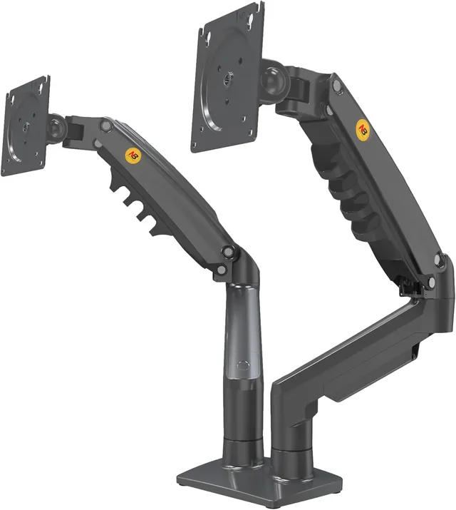Ergosolid Bras Double écran 17-27 Pouces, gaz, VESA 75/100, 2x9 kg