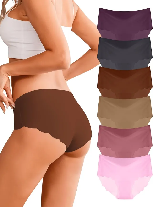sous-Vêtements Femmes sans Couture Knickers pour Femmes Doux Confortable pour La Peau sous-vêtements Pack 6