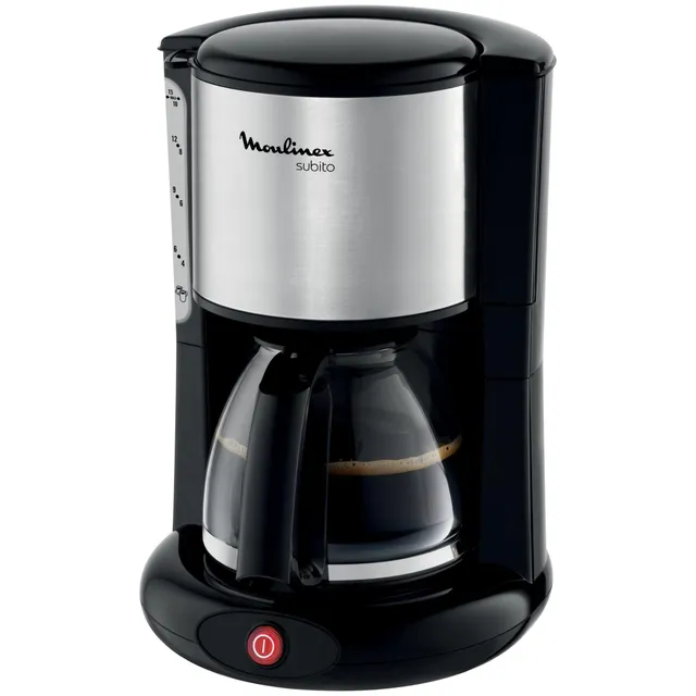 Moulinex - Cafetière filtre Subito - Machine à café - 1,25 L - Inox