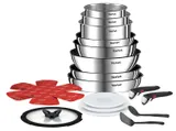 Tefal - Ingenio Emotion Batterie de cuisine - 20 pièces - Inox
