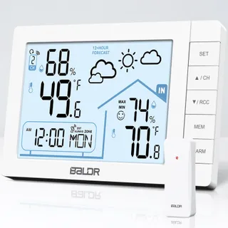 VIVILINEN Station Météo sans Fil avec Thermomètre Intérieur/Extérieur