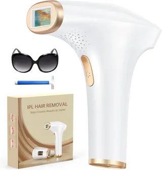 Haarlosy Épilateur Lumière Pulsée, Grande Fenêtre 5 cm², 999,900 Flashs IPL, 9 Niveaux & 2 Modes, Auto/Manuel – Épilation Laser Définitive Maison Femme & Homme, Visage, Corps, Aisselles, GLY01