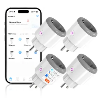 Oblinple Prise Connectée WiFi 16A Type F - Suivi de Consommation