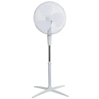 Russell Hobbs 16" Pouces, Léger, Ventilateur Sur Pied, 3 Vitesses, Oscillation Grand Angle, Flux D'Air Puissant, Hauteur Réglable, Blanc - Rhppf1621