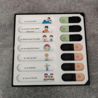 Générique Tableau d'activités Routine Enfant bébé à Personnaliser to do List Matin Soir Réveil Coucher Sommeil Dodo Taches ménagères Apprentissage