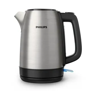 Philips Bouilloire Électrique Daily, 1,7L, Ébullition rapide, Inox