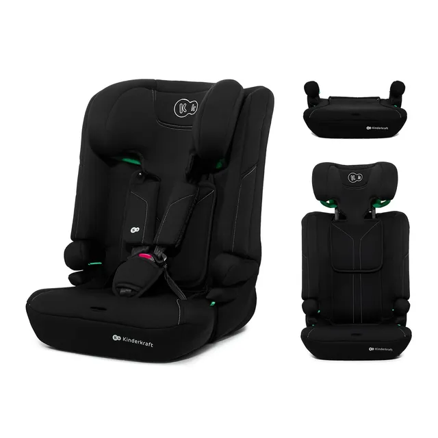 Kinderkraft I-COMFY Siège Auto i-Size 76-150 cm, Dossier Réglable, Noir