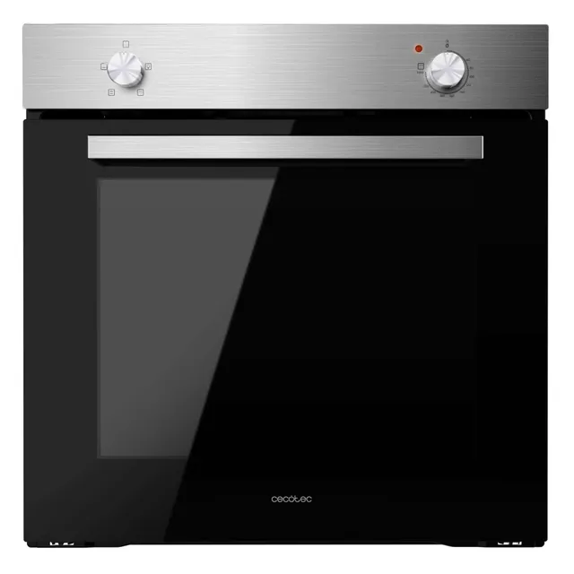 Cecotec Four Encastrable Bolero Hexa C126000 Inox A. 2800 W, capacité de 77 L, 4 fonctions, Steam Assist, Steam EasyClean, Cooling Fan, Triple Vitrage, Classe Énergétique A, Lumière intérieure.