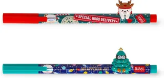 Legami - Ensemble de 2 jolis stylos gel non effaçables, Jingle All the Way
