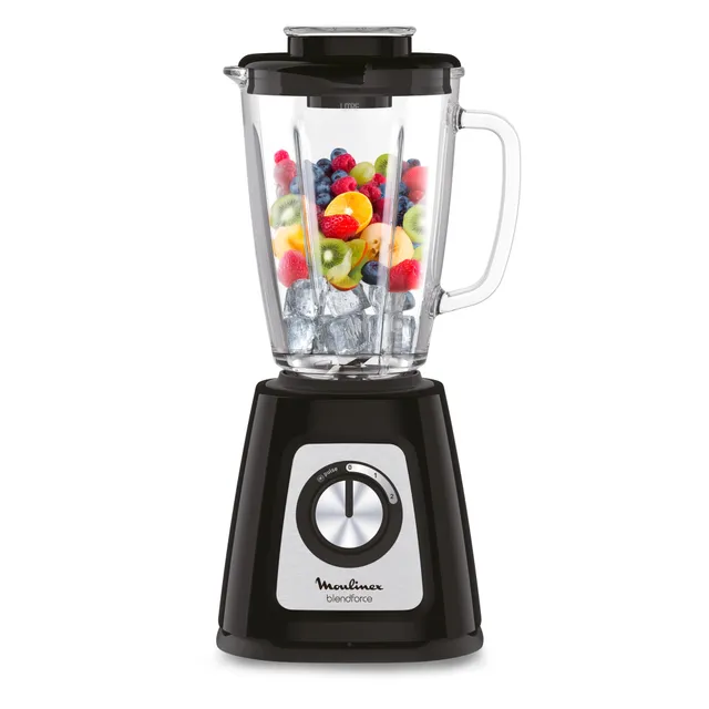 Moulinex - Blender Blendforce Noir 800W Bol verre 1.75 L