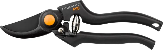 Fiskars Bypass pruning shears, Cutting diameter: 1 in, Steel blades with