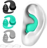 Swimming Ear Plugs, 3 Pairs of Swimming Earplugs Silicone Reusable and Waterproof for Surfing and Other Water Sports