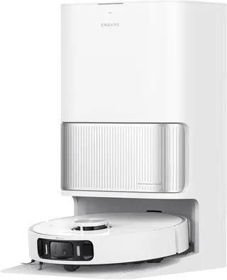 Dreame L40s Ultra AE Robot aspirateur et serpillère, Aspiration 19 000 Pa, sélection variée de brosses, Balai Flexible et Planche à Laver autonettoyante à 75 °C, Station Tout-en-Un, sans nœuds