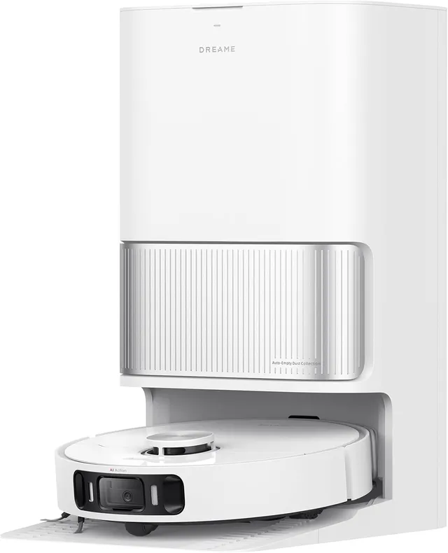 Dreame L40s Ultra AE Robot aspirateur et serpillère, Aspiration 19 000 Pa, sélection variée de brosses, Balai Flexible et Planche à Laver autonettoyante à 75 °C, Station Tout-en-Un, sans nœuds