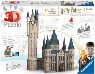 Ravensburger - Puzzle 3D Building - Château de Poudlard - La Tour d'Astronomie / Harry Potter - A partir de 10 ans - 540 pièces numérotées à assembler sans colle - Accessoires inclus - 11277