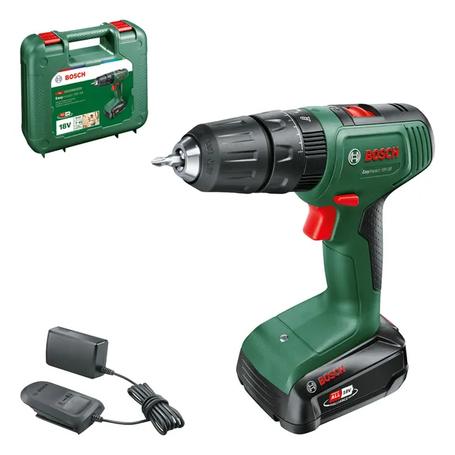 Bosch Perceuse-visseuse sans fil EasyDrill 18V-38 (1 batterie 2,5 Ah; système 18 V; dans coffret de transport)