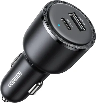 UGREEN 63W Chargeur Allume Cigare USB C 45W PPS 30W PD QC 3.0 2 Ports
