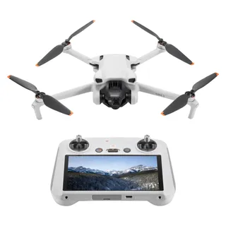 DJI Mini 3 (DJI RC) – Mini Drone Caméra Léger avec Nacelle Mécanique à 3 Axes, Vidéo 4K HDR, Temps de Vol de 38 Minutes, Transmission Vidéo jusqu’à 10 km, Prise de Vue Verticale, Retour Intégré, C0