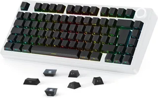 OMOTON PBT Keycaps in French Cherry Profile, Black