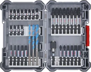 Bosch 35x PRO Impact Mixed Set (exclusivité Amazon), 35 pièces (pour Béton, Carreaux de céramique tendres, 108 x 168 mm, Professional Accessoire Perceuses)