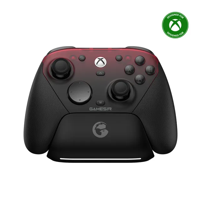 GameSir G7 Pro Manette 1000Hz avec Station de Recharge pour Xbox Series X|S, Xbox One, Windows 10/11 & Android – Joysticks TMR, Gâchettes Réglables & 4 Boutons Programmables – Shadow Ember