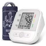 NWOUIIAY Tensiometre Bras Professionnel avec Écran LCD Fonctions de Rappel d'Arythmie et Mémoire 2 Utilisateur Moniteur de Tension Artérielle à Brassard 22-42 cm pour Adultes Âgées et Familles