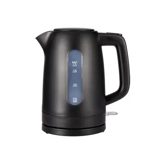 Amazon Basics Bouilloire Électrique 1,7L, 2200 W, Sans BPA avec Base 360°, Arrêt Automatique et Filtre Anti-Calcaire Amovible, Noir Mat