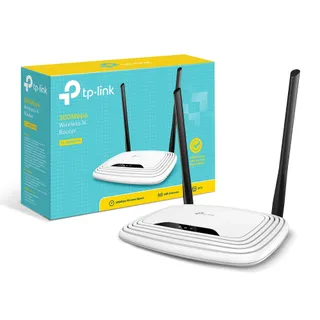 TP-Link Routeur WiFi N300 Vitesse WiFi jusqu'à 300 Mbps, WiFi bande de 2,4GHz, 5 ports (4 ports Ethernet ), 2 antennes externes, Contrôle parental, QoS, TL-WR841N Blanc