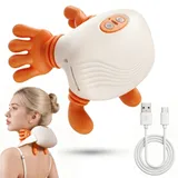Masseur Cervical à Main Bionique, 4D Massage Cervicales Recargable por USB, Capacidad de la batería: 2000 mAh, Cadeaux Pour Maman, Femmes et Hommes