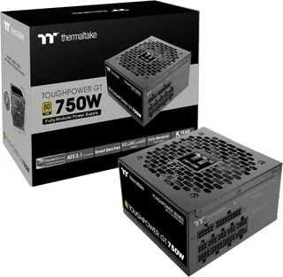 Thermaltake Toughpower GT Bloc d'alimentation Standard ATX 3.1 750 W ; efficacité 80 Plus Gold ; Ventilateur Intelligent zéro ; connecteur PCIe 5.1 natif de 300 W ; PS-TPT-0750FNFAGU-3