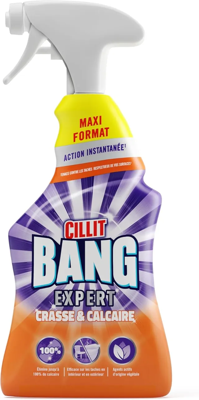 Cillit Bang Spray Nettoyant multi-usages Crasse et Calcaire 1L
