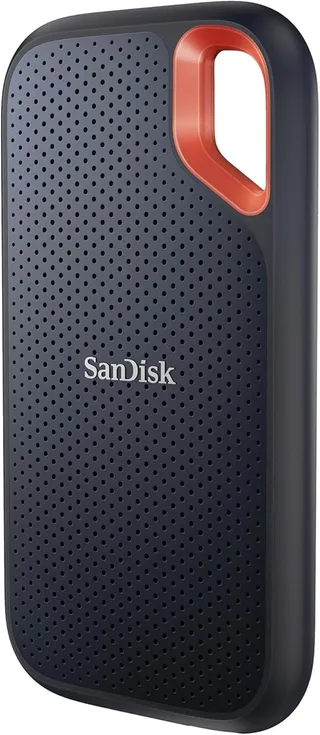 SANDISK Extreme Disque SSD Externe 1 To (jusqu'à 1050 Mo/s en lecture, 1000 Mo/s en écriture, USB-C, Portable NVMe, Résistance à la poussière et à l'eau classée IP65, Mousqueton pratique) Noir