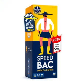 ATM Gaming Speedbac - Jeu de société Famille et Amis - Parfait pour Mettre l'ambiance - 2 à 7 Joueurs - Grand Prix du Jouet 2024