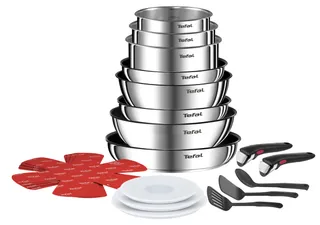 Tefal - Ingenio Emotion Batterie de cuisine Acier Inoxydable - 20 pièces