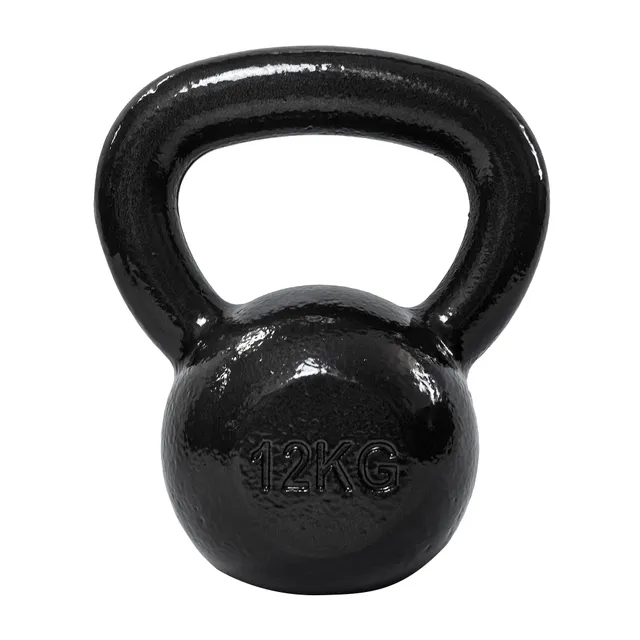 Amazon Basics Kettlebell en fonte 12 kg, Noir