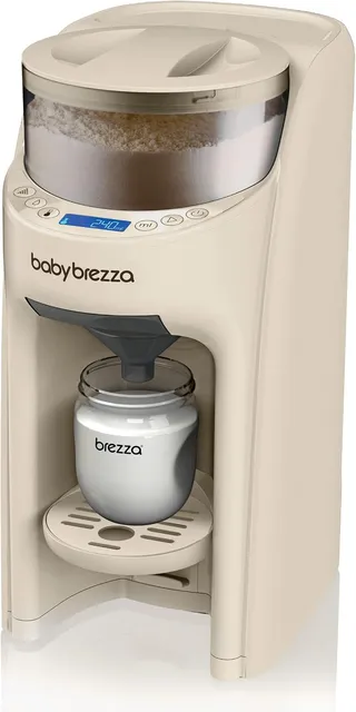 Baby Brezza Formula Pro Advanced Beige Oatmeal - Préparateur de Biberons instantané et automatique, dose et mélange l'eau chaude et la poudre de Lait par simple pression d'un bouton