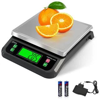 balance cuisine 40kg/1g Acier Inoxydable Avec 6 Unités Tare Fonction