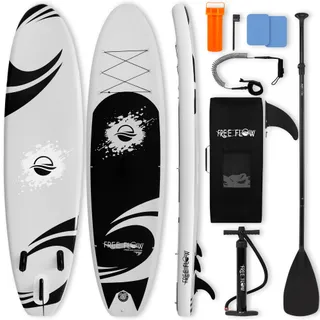 SereneLife Paddle Gonflable Adulte 305 x 81 cm – Stand Up Paddle Gonflable Stable et Antidérapant avec Accessoires, Planche Sup pour Lac, Rivière, Yoga et Pêche