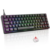 The G-Lab Keyz Titanium Noir - Clavier Gaming Mécanique 65% RGB AZERTY FR
