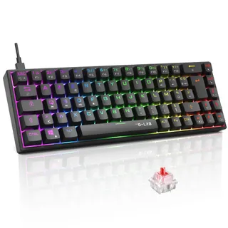 The G-Lab Keyz Titanium Noir - Clavier Gaming Mécanique 65% RGB AZERTY FR