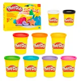 Play-Doh, Mes Couleurs préférées, Pack de 9 Pots de pâte à Modeler, Loisirs créatifs pour Filles et Garçons dès 2 Ans, Idèe Cadeaux pour Anniversaires