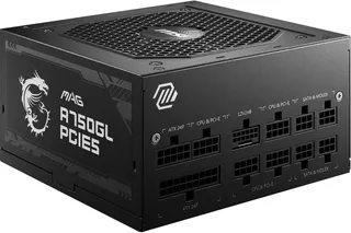 MSI MAG A750GL PCIE5 Power Supply, 750 W, 80 Plus Gold, Fully Modular, ATX 3.0, PCIe 5.0 GPU Support, Flat Black Cables, 7 Year Warranty