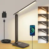 UPXNBOR Lampe de Bureau LED, Lampe de Table pour Lecture et Travail