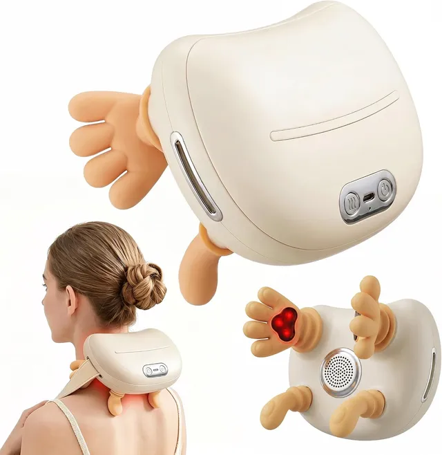 Masseur Cervical Sans fil, Masseur Cervical et Cou Electrique et Chauffant