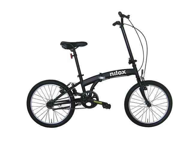 Nilox, Vélo Pliant, Roues 20'', Noir Mat