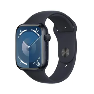 Apple Watch Series 9 GPS 45mm Aluminium Midnight Sport Band (Renewed)